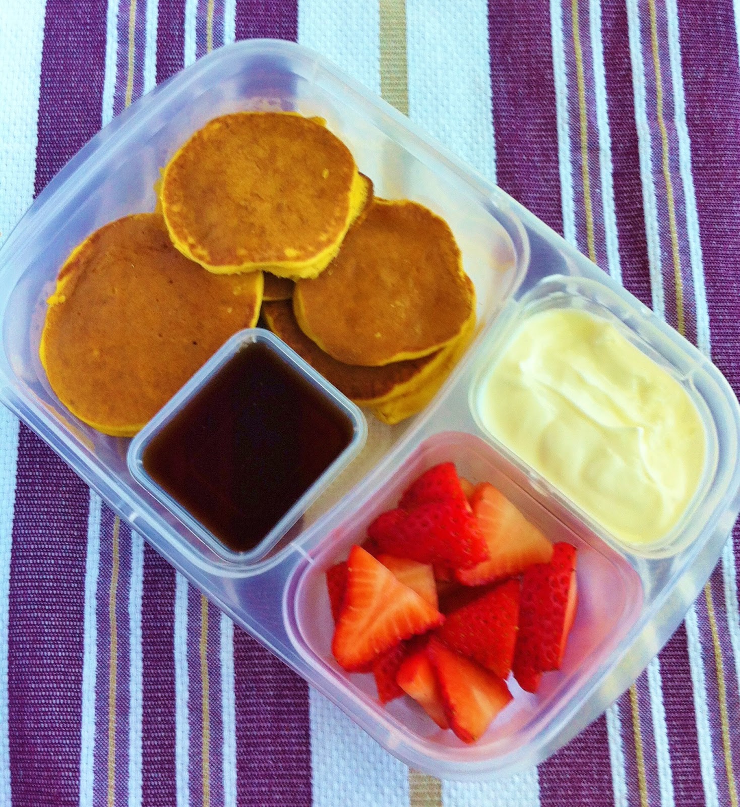 Operation Lunch Box Day 80 Granola Pumpkin Pancakes