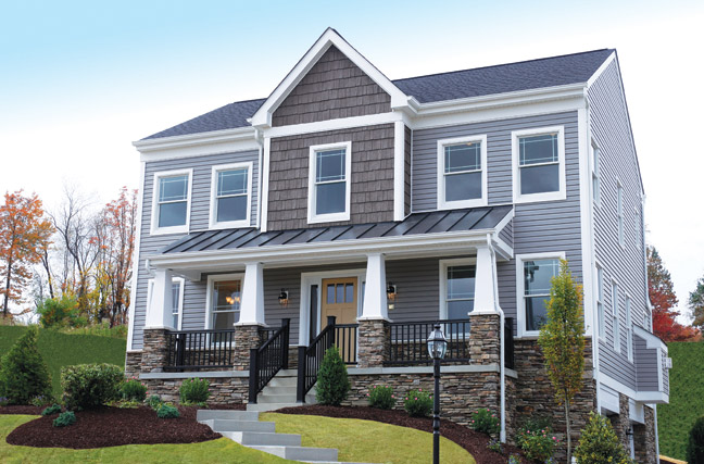 Craftsman Style House with Stone