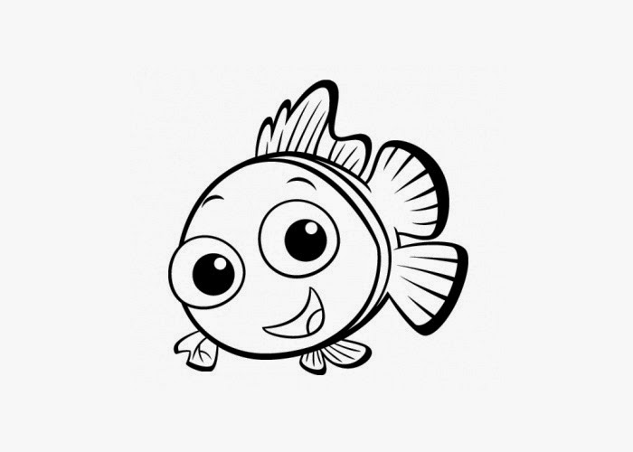 Baby fish coloring page | Free Coloring Pages and Coloring Books for Kids