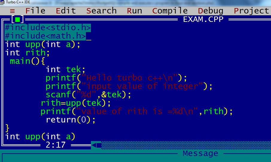 Turbo C Programming Examples Pdf