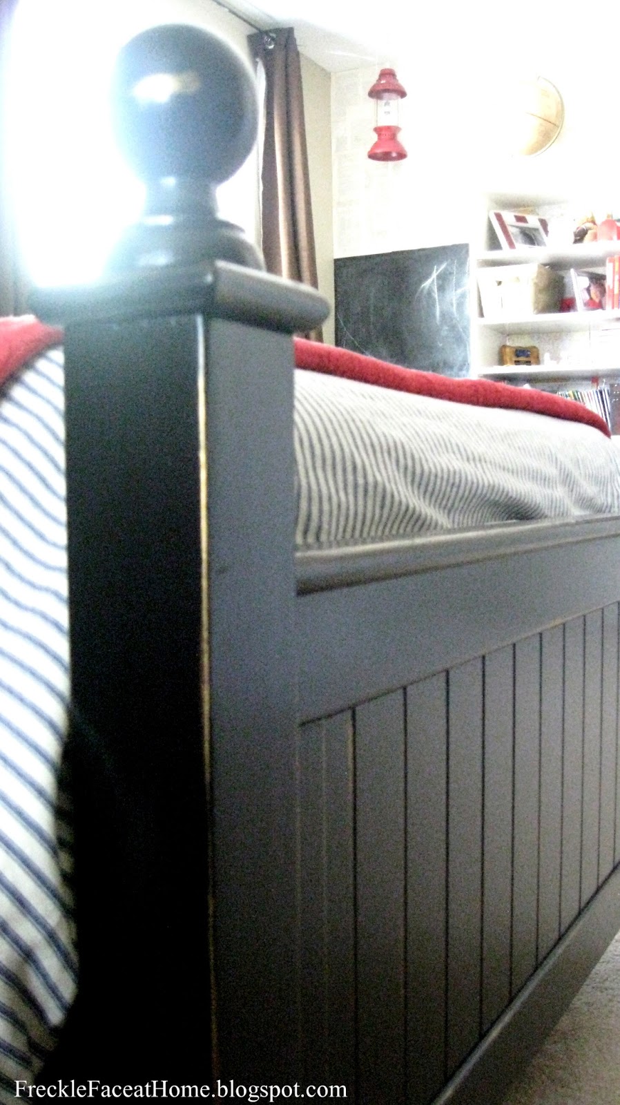 Freckle Face Girl Pottery Barn Black Distressed Finish The