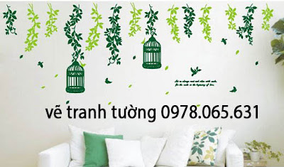 vẽ tranh tường quán cafe vẽ tranh tường,vẽ tranh tường quán trà sữa