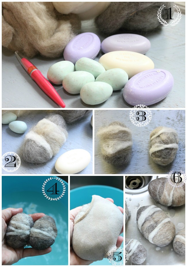 helana and ali Felted Soap Stones