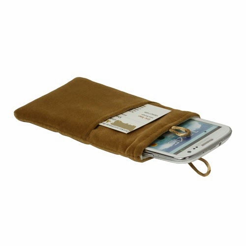 Universal Plush Pouch Bag with Button Closure for Samsung Galaxy S 3 III i9300 S 4 IV i9500 i9505, Size 13.8cm x 8.1cm - Brown Universal Plush Pouch Bag with Button Closure for Samsung Galaxy S 3 III i9300 S 4 IV i9500 i9505, Size 13.8cm x 8.1cm - Brown