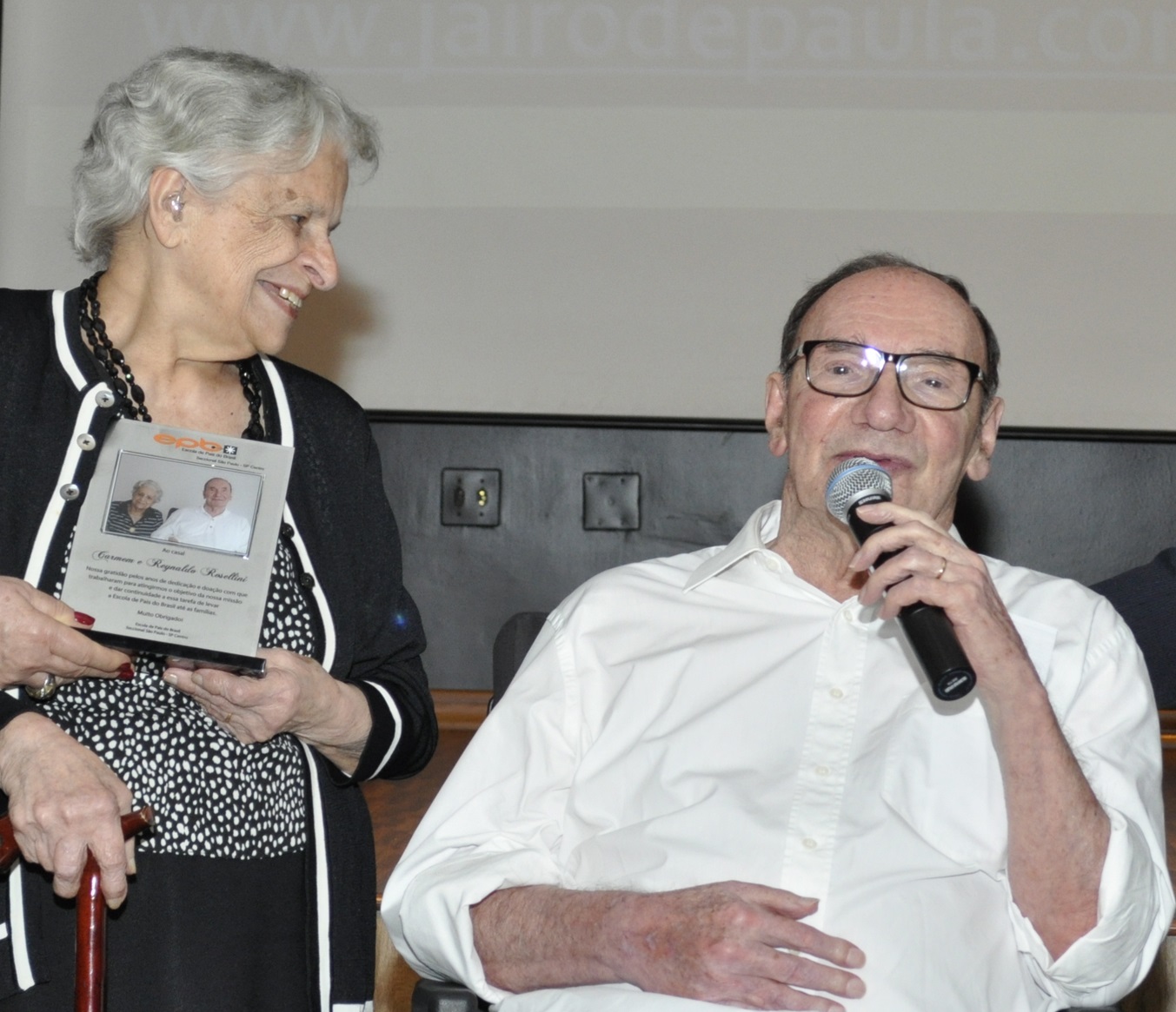 Casal Homenageado no 10º Seminário da EPB-SP 2015