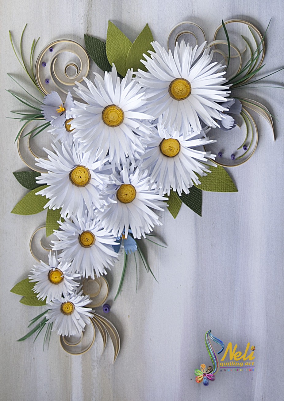 Neli Quilling Art Daisies