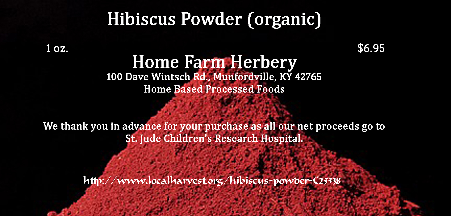 Hibiscus Powder and 5 good reasons to use it. Home Farm Herbery