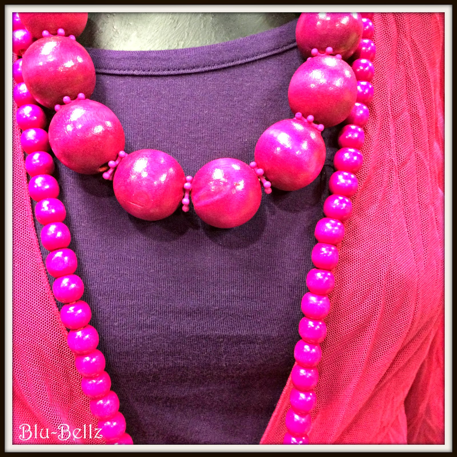 Signorina's Bright Colourful wooden ball necklaces BluBellz from R120