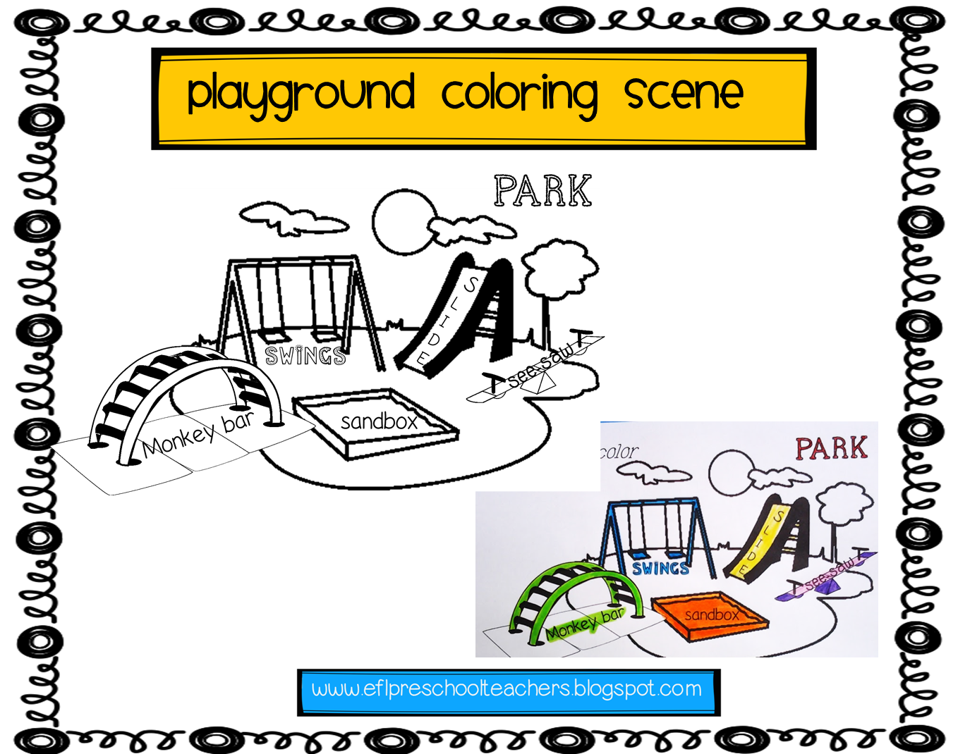 EFL Elementary Teachers Playground, Recess, Park Verbs