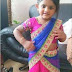 Baby in Pink Patch work Half Sari