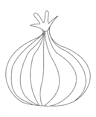 Onion Coloring Page