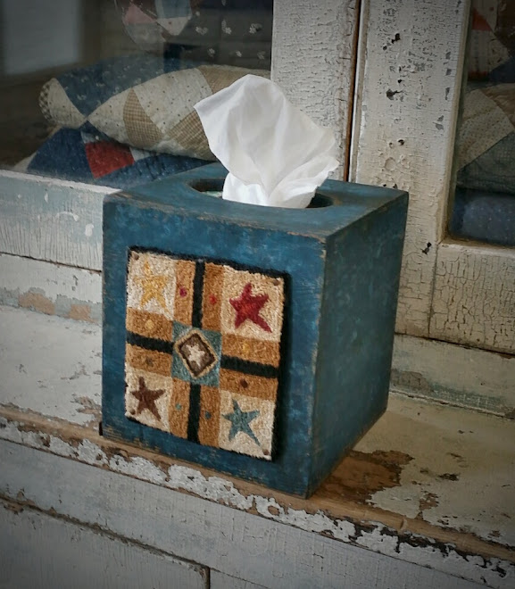 Punch Needle Kleenex Box Cover, $65