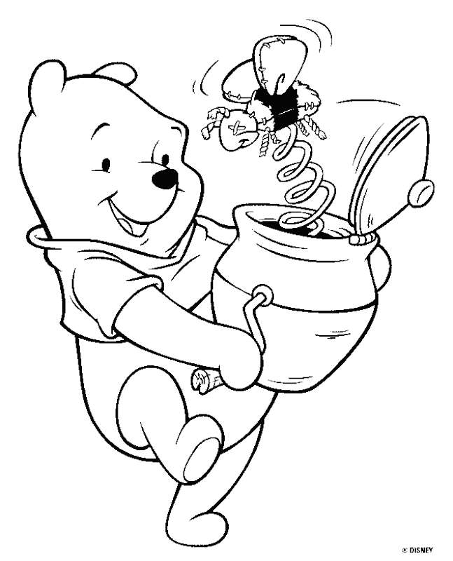 Winnie The Pooh Bear | Disney Coloring Pages title=