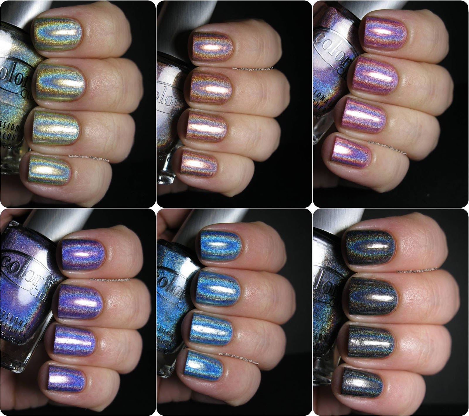 Color Club Holo Hues 2013 Swatches and Comparisons! Polish Etc.