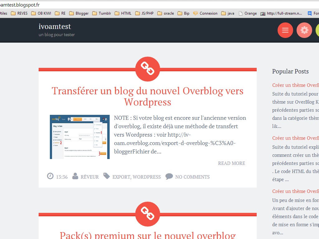 blogger thème responsive