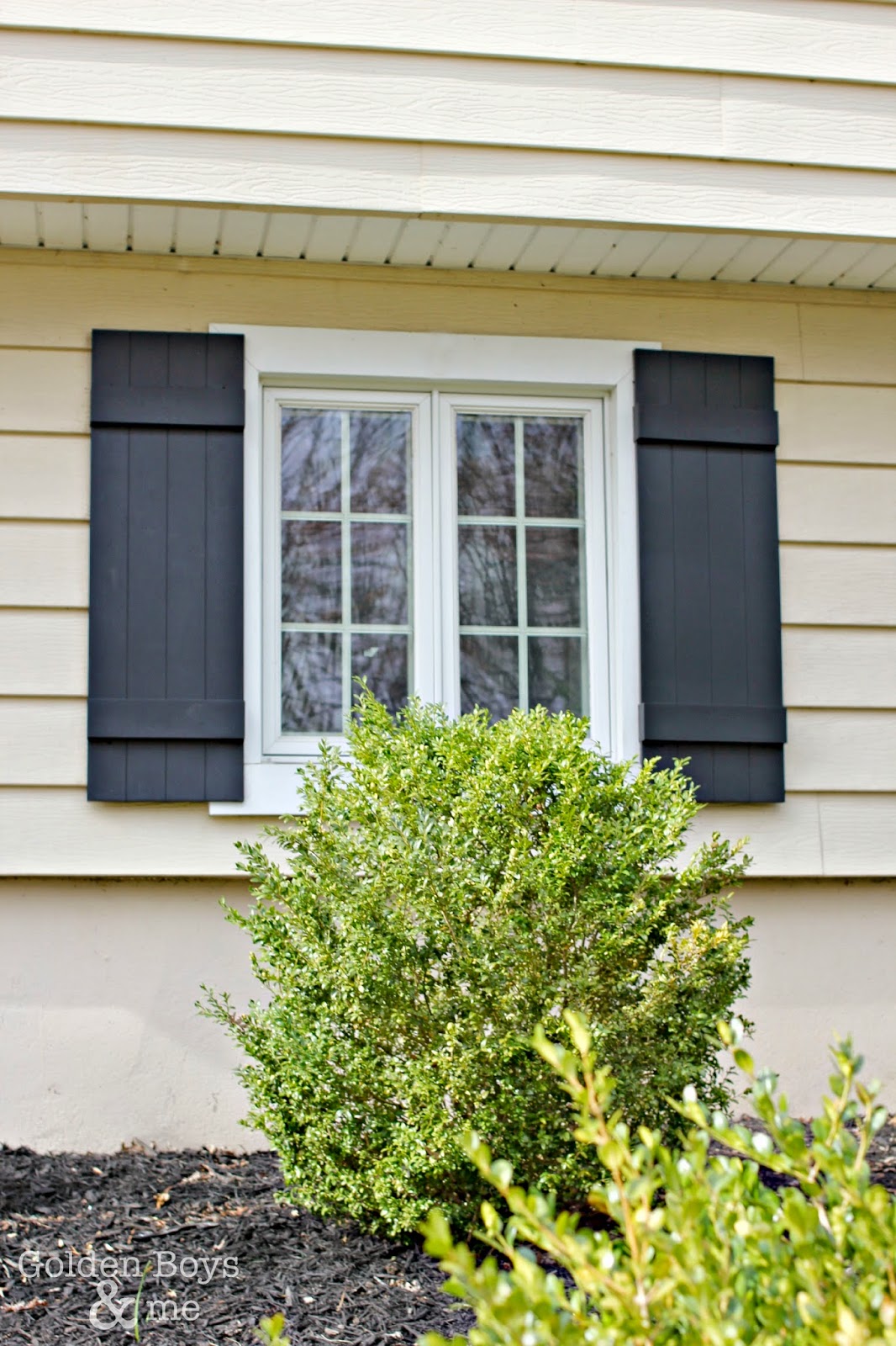 Adding Curb Appeal with New Shutters Golden Boys & Me