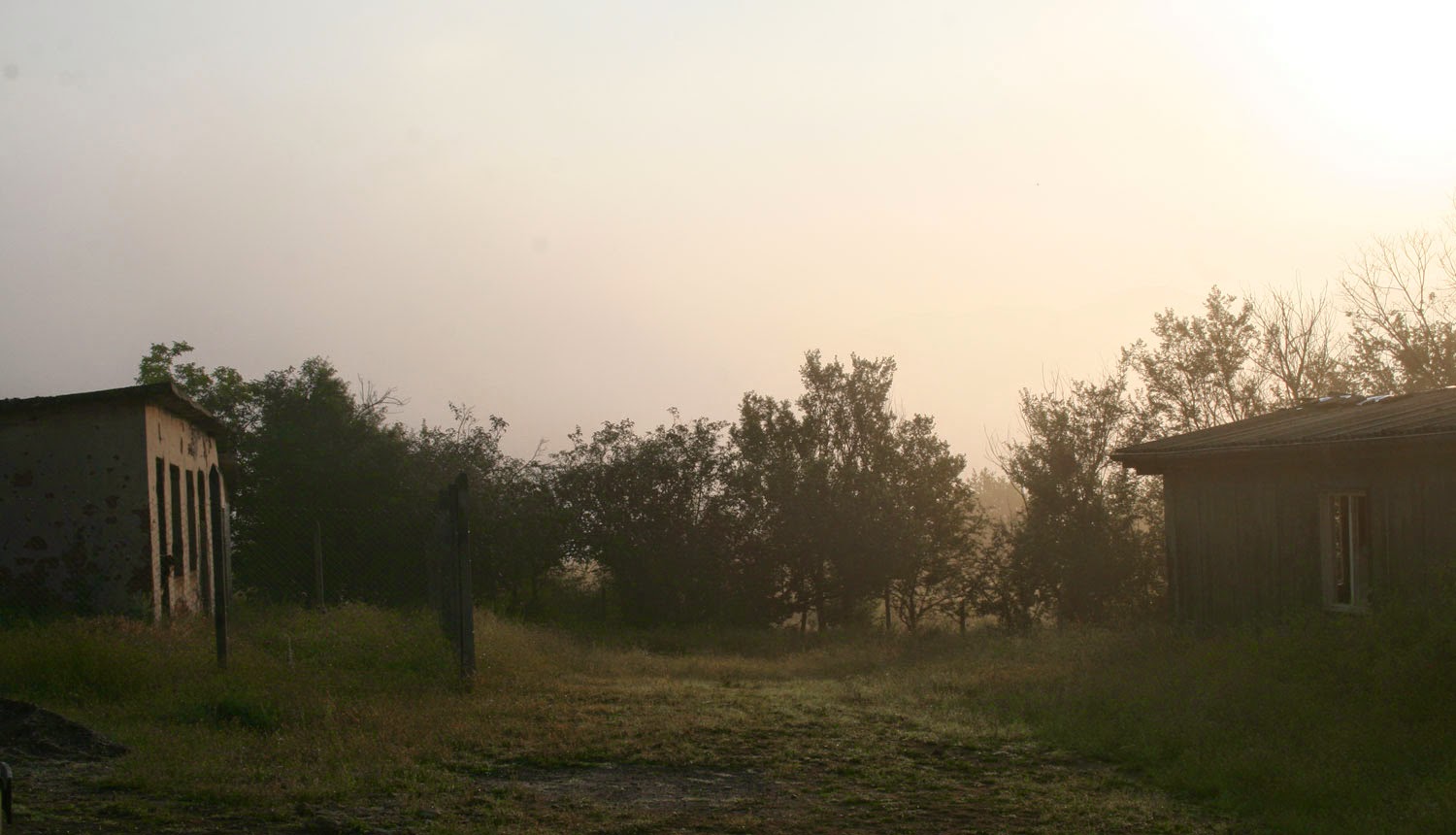 Hazy but bright start to the day Hazy but bright start to the day