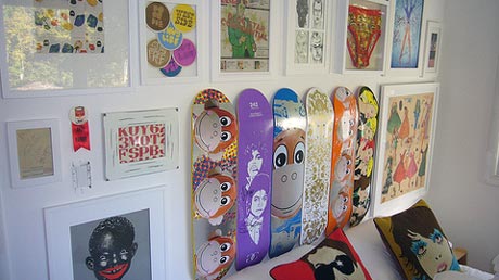 Skateboard Headboard | the art of up cycling diy headboard ideas upcycling ideas Skateboard Headboard | the art of up cycling diy headboard ideas upcycling ideas