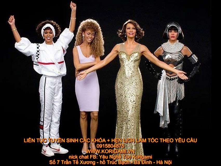 KIỂU TÓC NỮ ĐẸP, NỮ HOÀNG ÂM NHẠC THẾ GIỚI, WHITNEY HOUSTON, THE VOICE, GIỌNG CA VÀNG, DIVA NHẠC POP, NỮ HOÀNG NHẠC POP