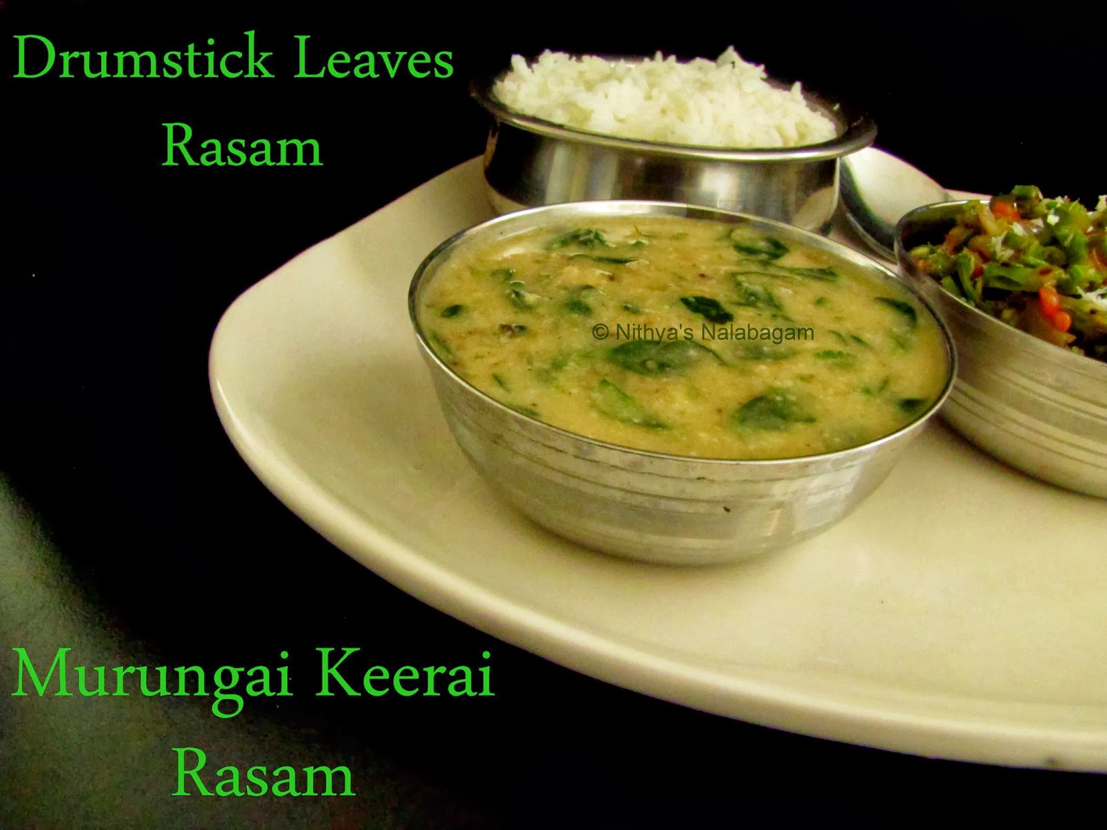 Murungai Keerai Rasam Drumstick leaves Rasam Nithya's Nalabagam