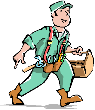 cartoon handyman