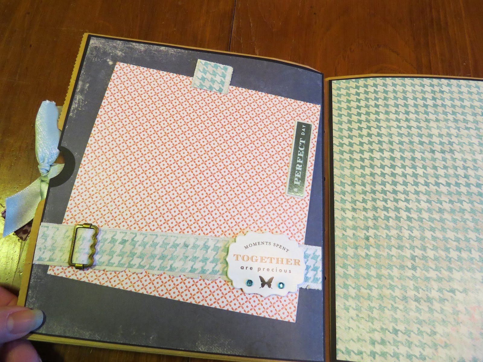 Teri Rice My First Paper Bag Mini Album Made as a Christmas gift for