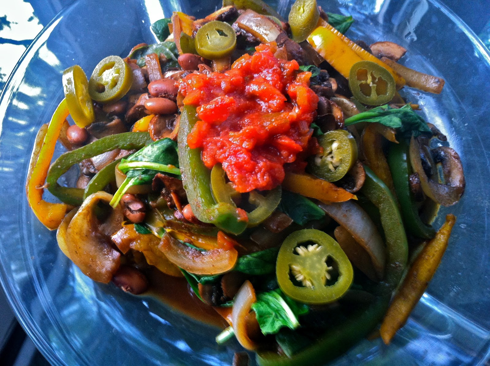 A Girl and her Food Processor Fajita Vegetable StirFry