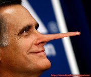 Mitt Romney's nose gets longer and longer (mittromneysnose nomadicpolitics)