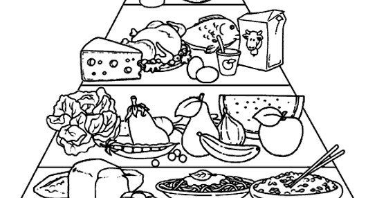 Piramide Alimentar Para Colorir E Imprimir Formando Alunos Desenhos para colorir e imprimir. formando alunos