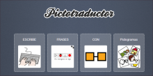 ESCRIBE FRASES CON PICTOGRAMAS