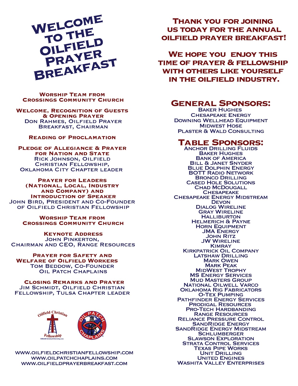prayer breakfast agenda images frompo prayer breakfast program outline