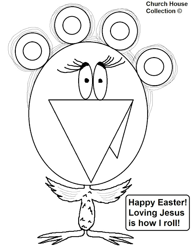 Printable Christian Easter Coloring Page- printable version title=
