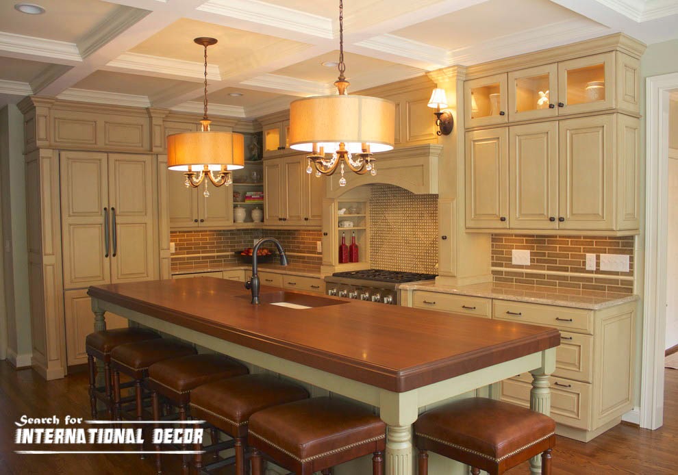 coffered ceiling, molding,kitchen ceiling lighting