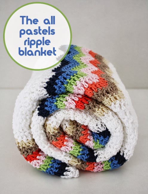 Crochet baby balnket pastels