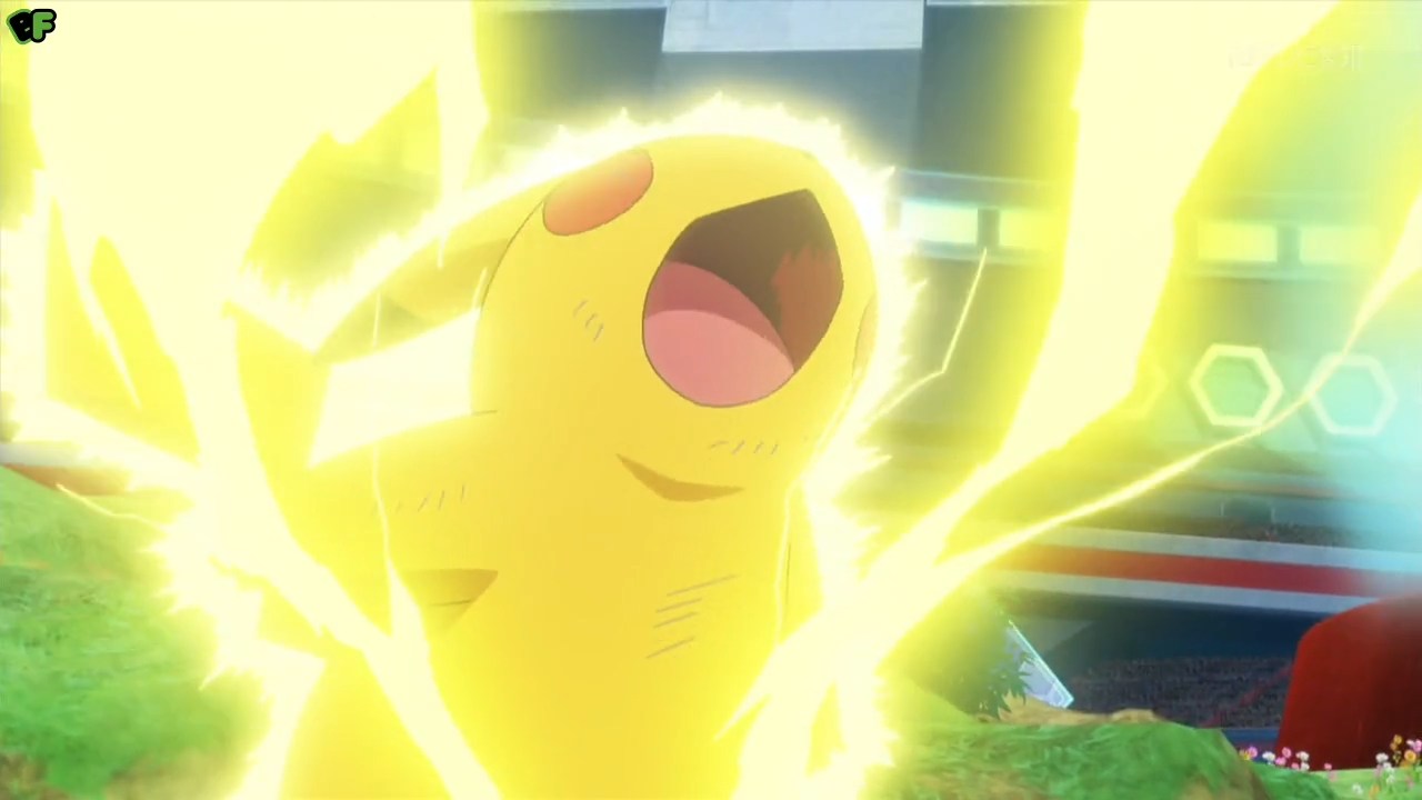 Pikachu usando Electro Ball (Imagens do Anime) +Plus Monster Dex