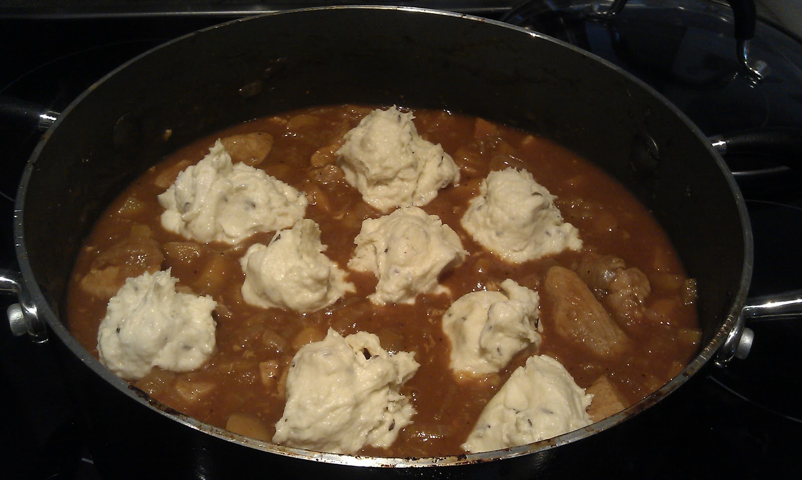 Cheese, Peas and Chocolate Pudding Hungarian Goulash with Caraway Seed Dumplings