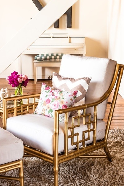 Simple Details Gold Painted Chairs