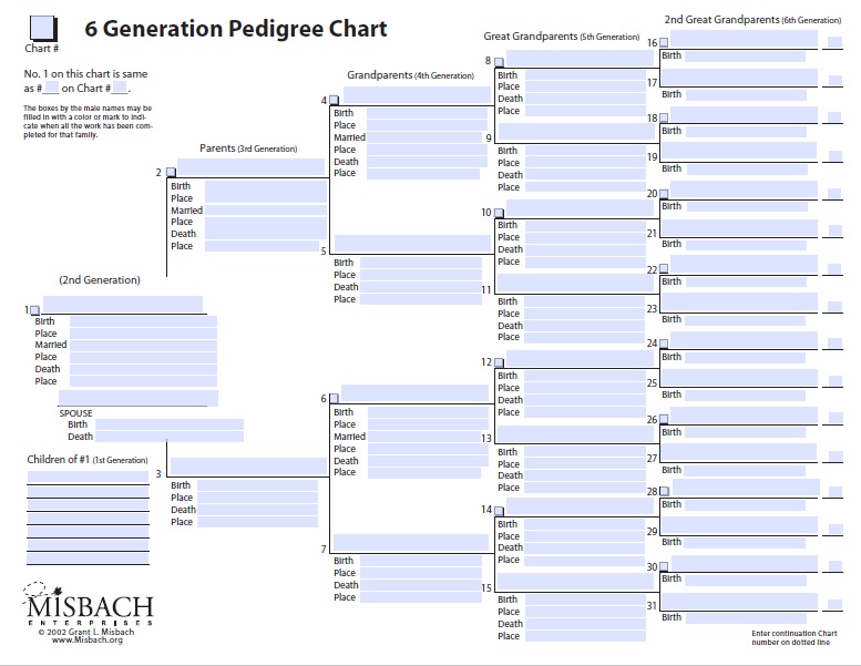 how to fill out a family tree chart