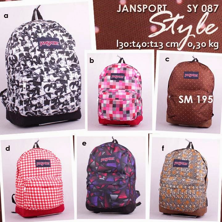 jual tas ransel jansport kanvas murah aneka corak terbaru style sy 087 jual tas ransel jansport kanvas murah aneka corak terbaru style sy 087