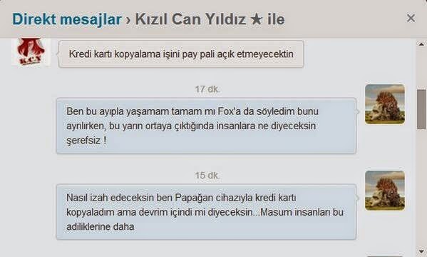 Taylan Kulaçoğlu KCY Kredi kartı hırsızlığı