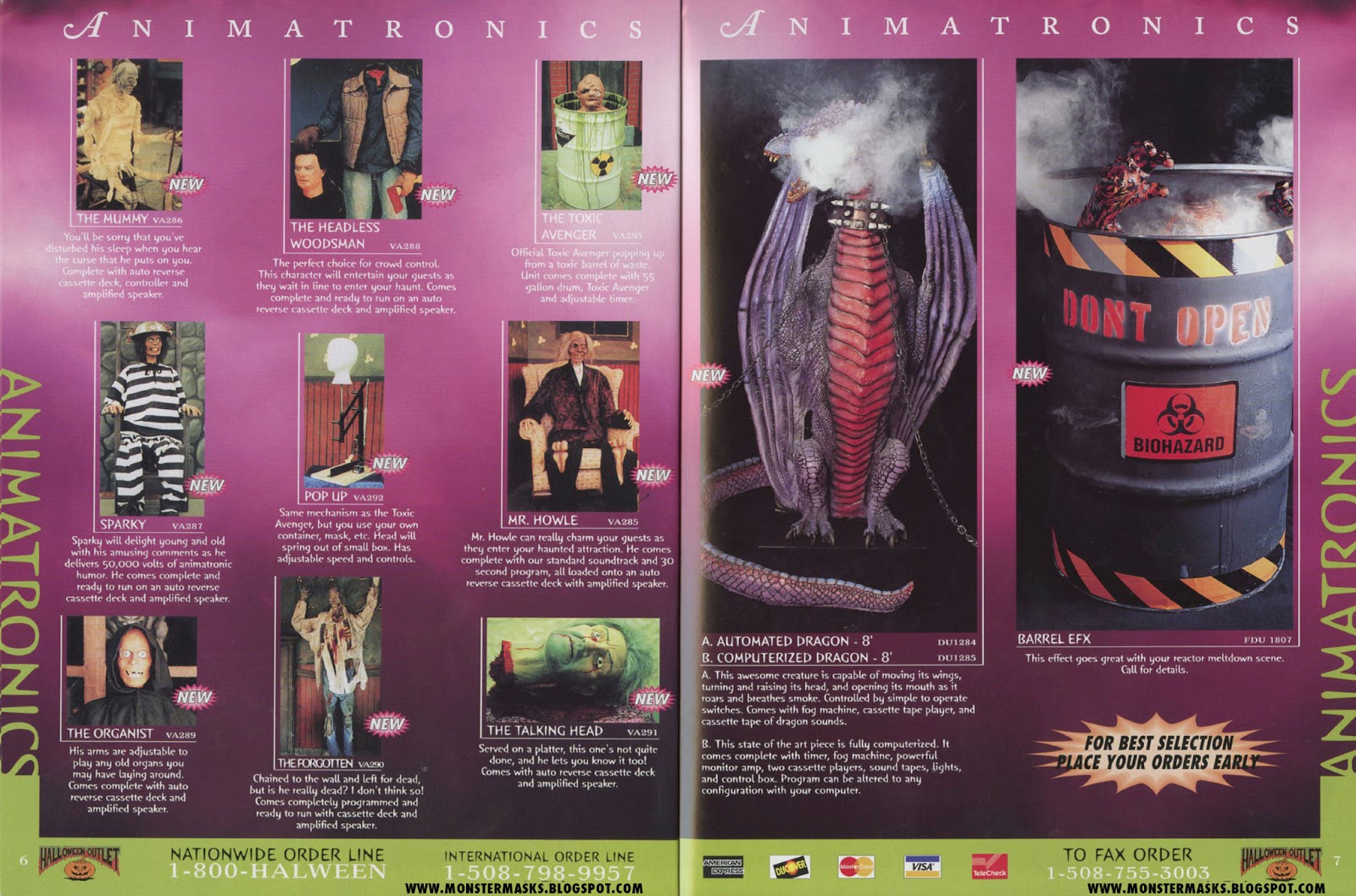 the catalog will be posted in order and following the table of contents part 1 animatronics part 2 movie originals part 3 masks part 4 masks - Halloween Catalog the catalog will be posted in order and following the table of contents part 1 animatronics part 2 movie originals part 3 masks part 4 masks - Halloween Catalog