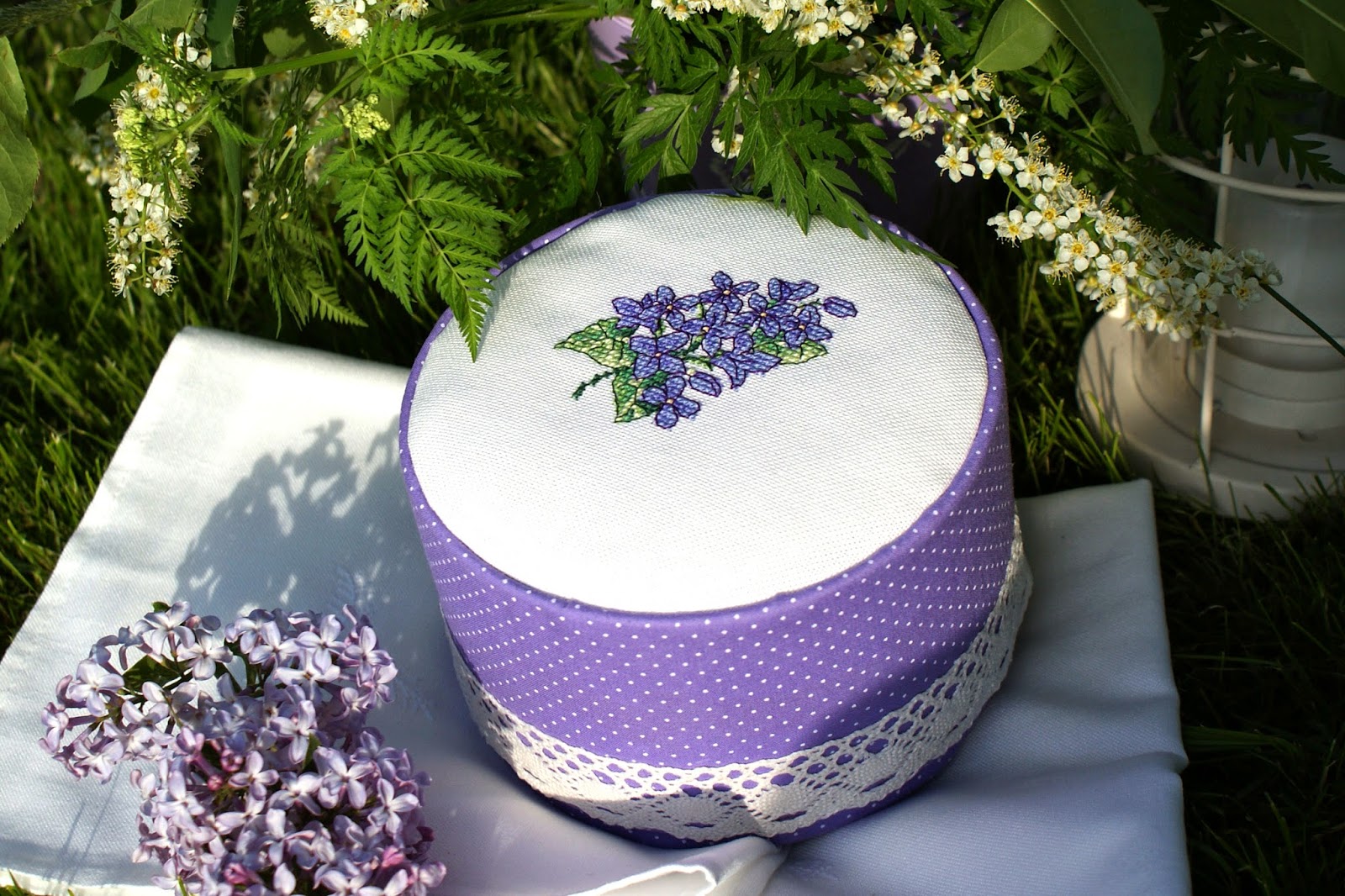 Шкатулка с вышивкой крестиком 12