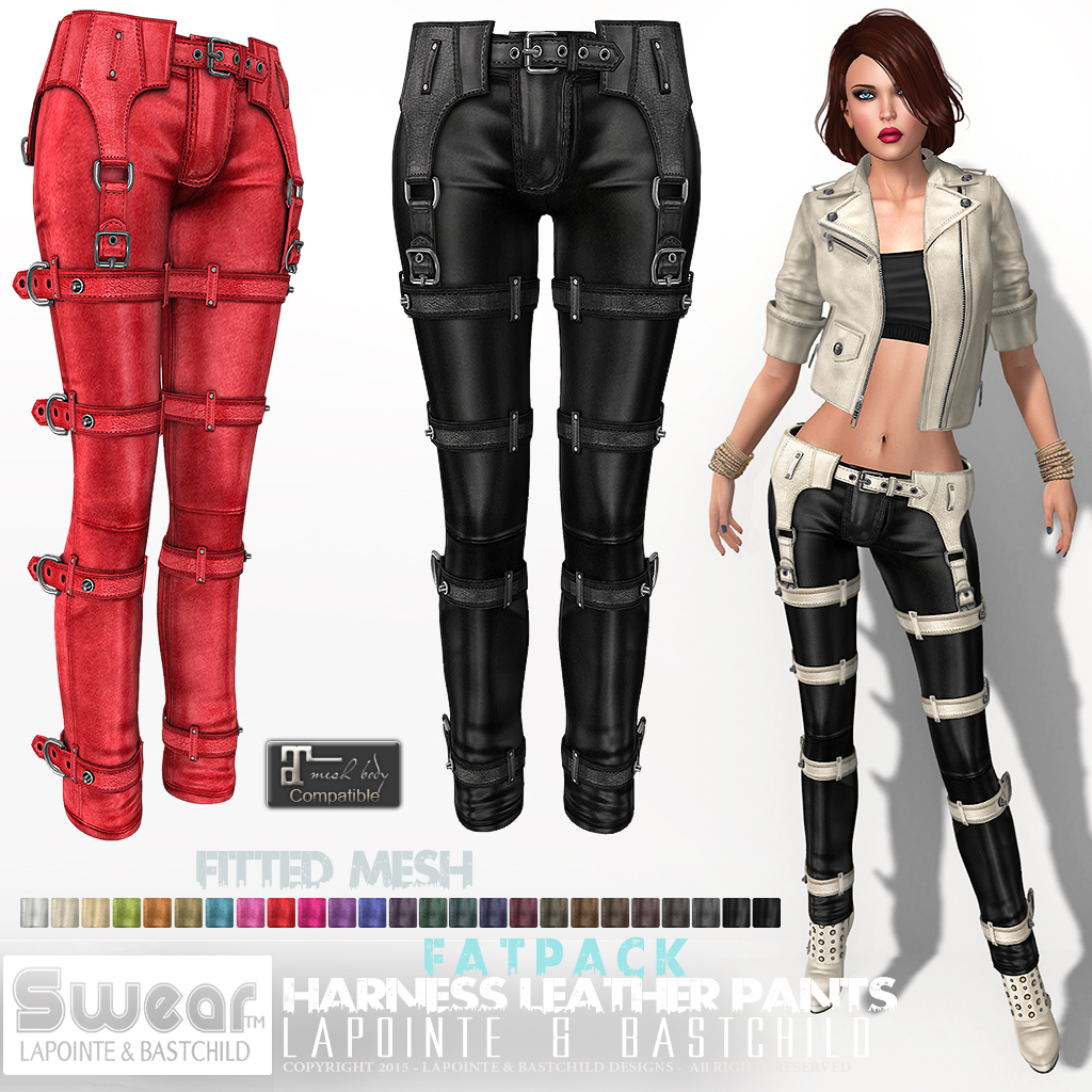 LAPOINTE AND BASTCHILD New! "Harness" Leather Pants!