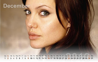 Angelina Jolie Calendar 2012 New Year 2012