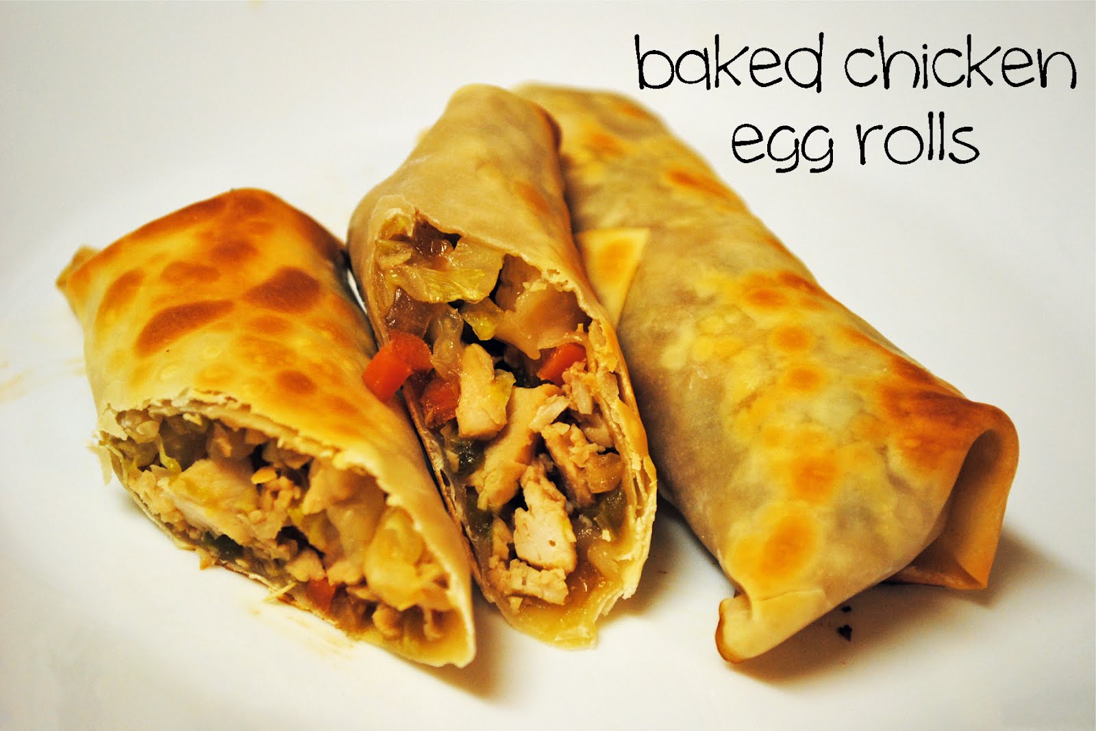 Durfee Family Recipes Baked Chicken Egg Rolls