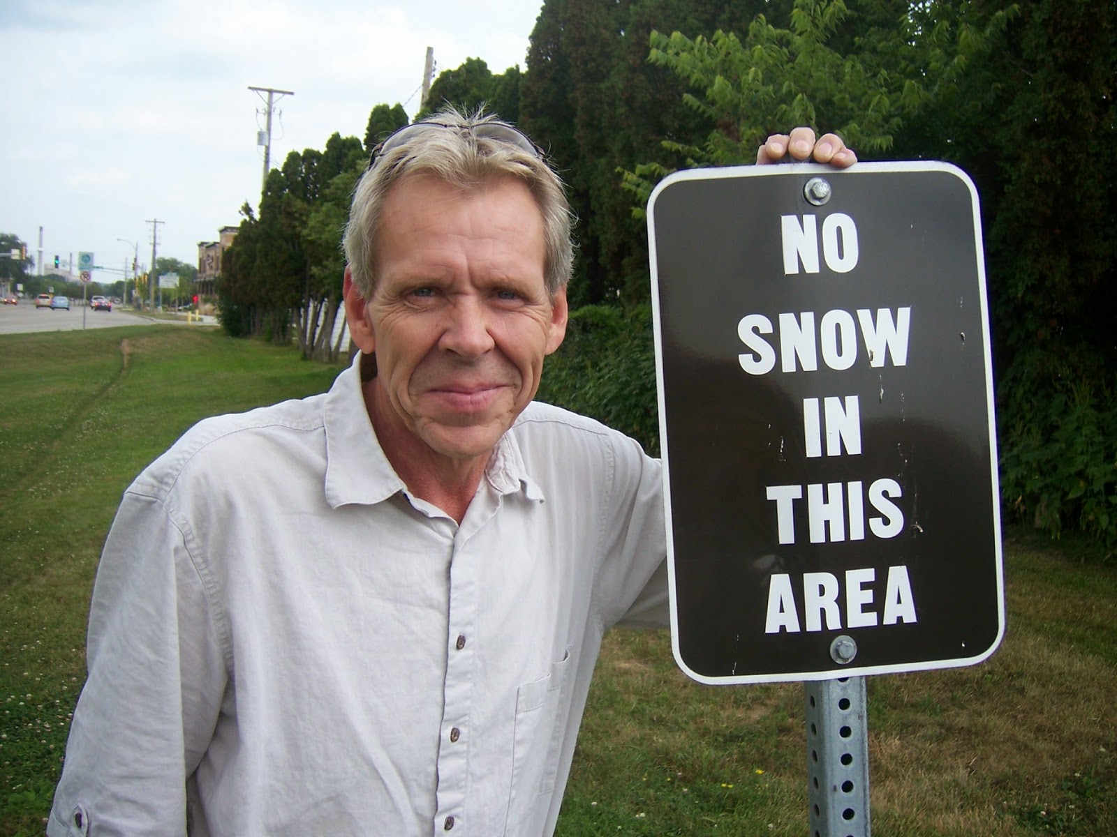 No snow in this area sign, Minnesota No snow in this area sign, Minnesota