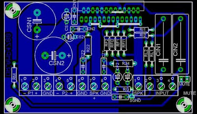 PCB Layout Power Amplifier LM4780
