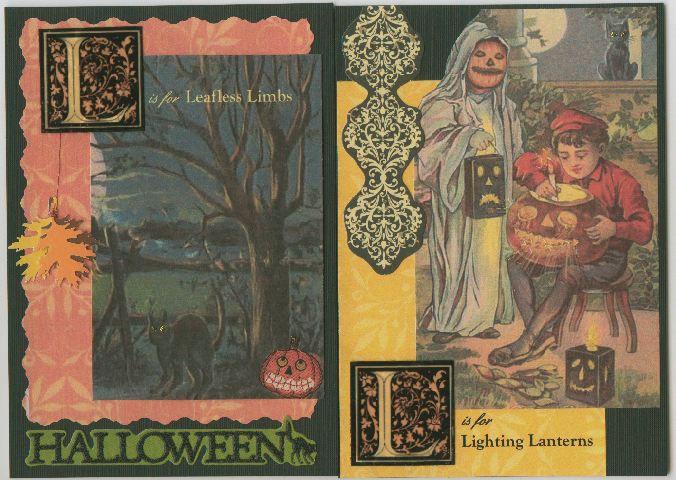 Artistic Hen: Halloween Banner with a Vintage Touch