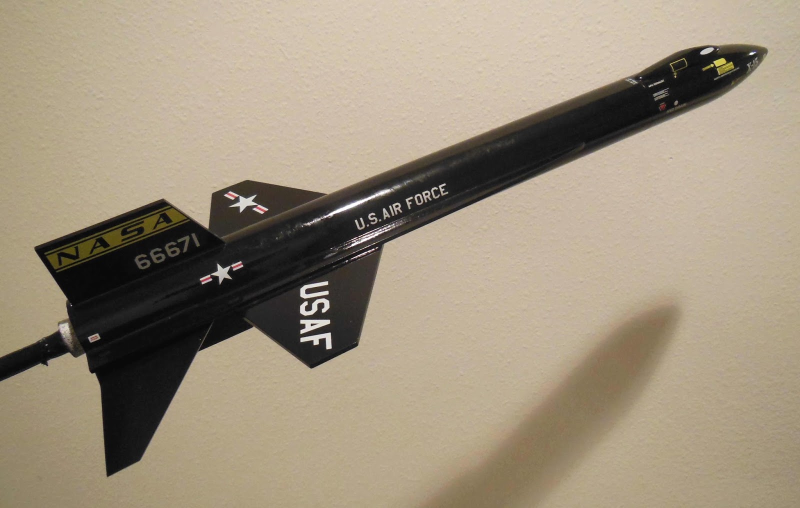 Model Rocket Building Quest X15 Finished