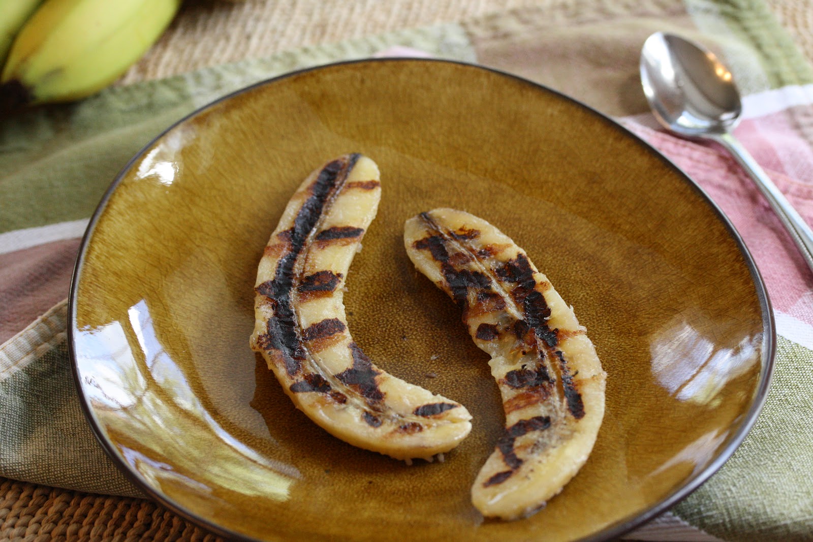 Grilled Bananas with Maple Creme Fraiche Saving Room for Dessert